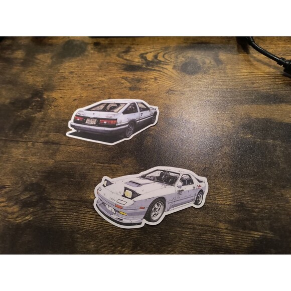 Initial D AE86 86 FC FC3S Die Cut Stickers Anime Manga Ryosuke Takumi Drift JDM - Picture 1 of 4